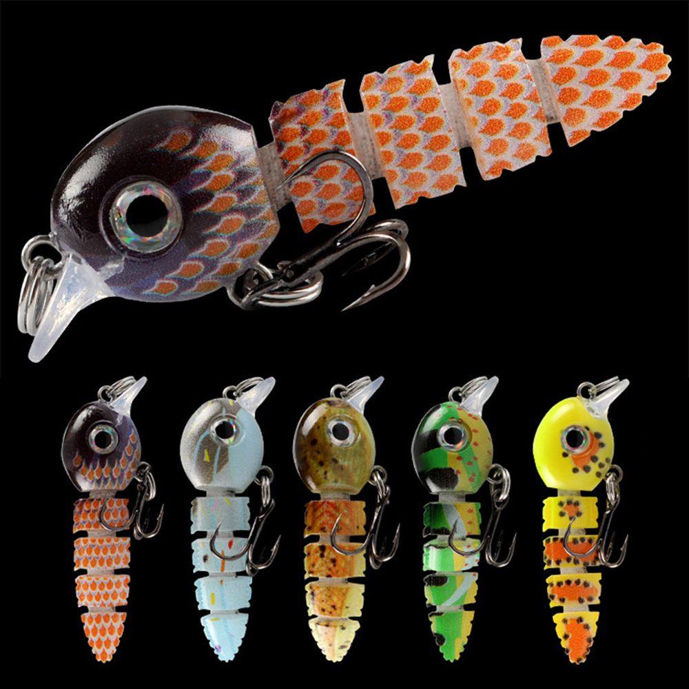 Top Muli-Tergabung Memancing Umpan 3.9G 5.5cm Crankbaits Tackle Musim Dingin Memancing Ikan Hooks