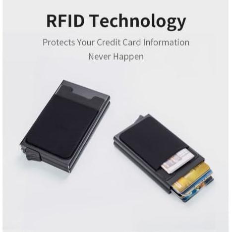 

Office & Stationery | Document Organizer | Metal Wallet Dompet Kartu Rfid Anti Theft Double Card Holder 1843 | Best Seller