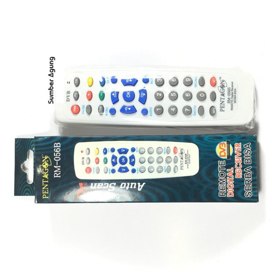 Pentagon RM056 B Remote Digital Receiver Serba Bisa Remot Auto Scan 056