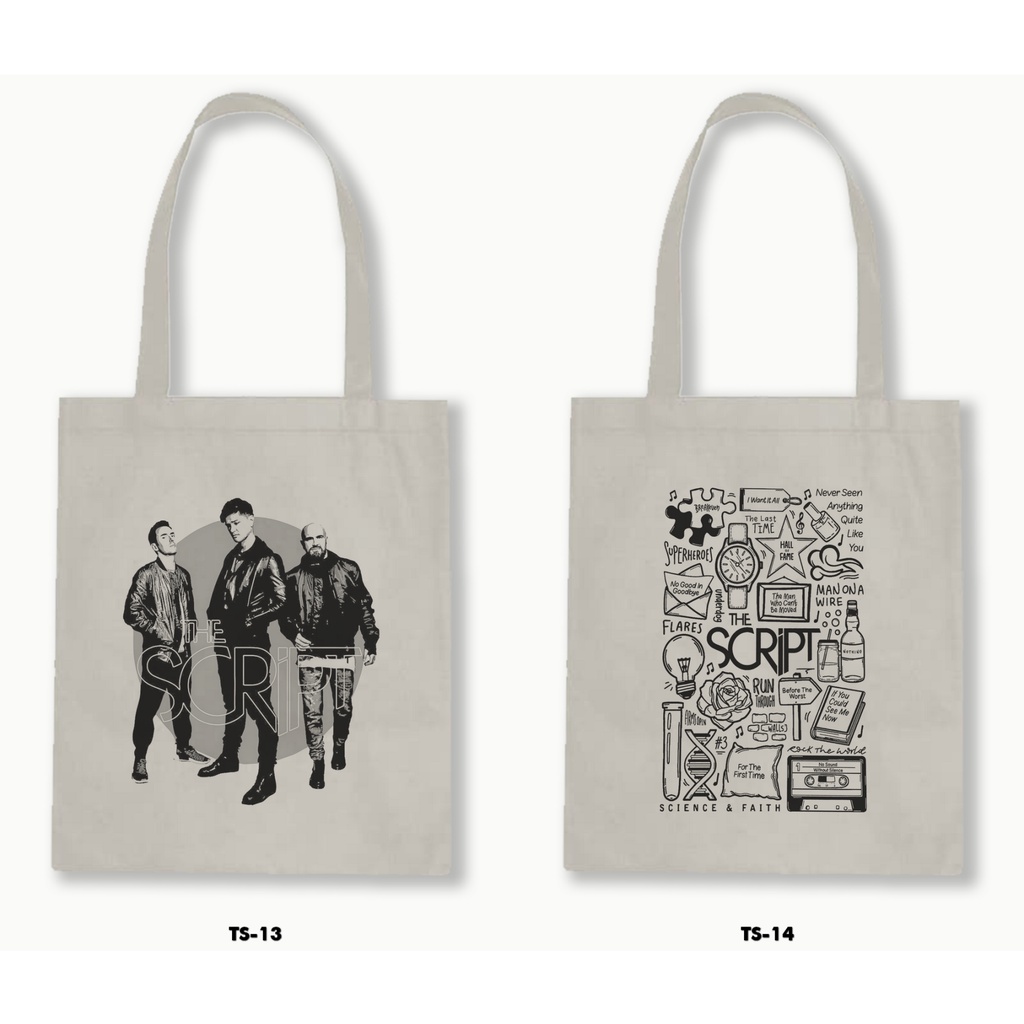 TOTE BAG BLACU - THE SCRIPT .01