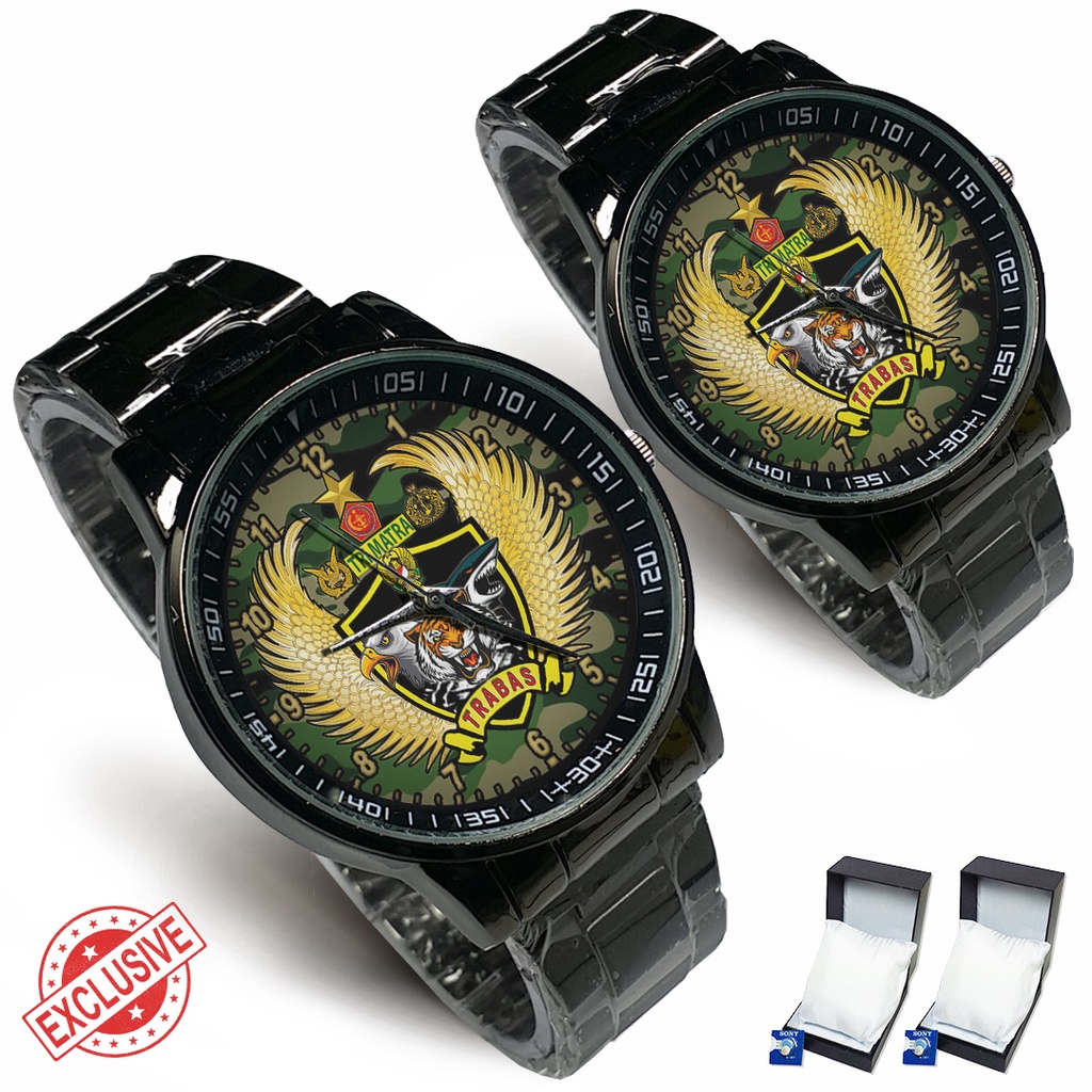 Jam Tangan Rantai Couple TRI MARTA TNI - AU/AL/AD ARMY