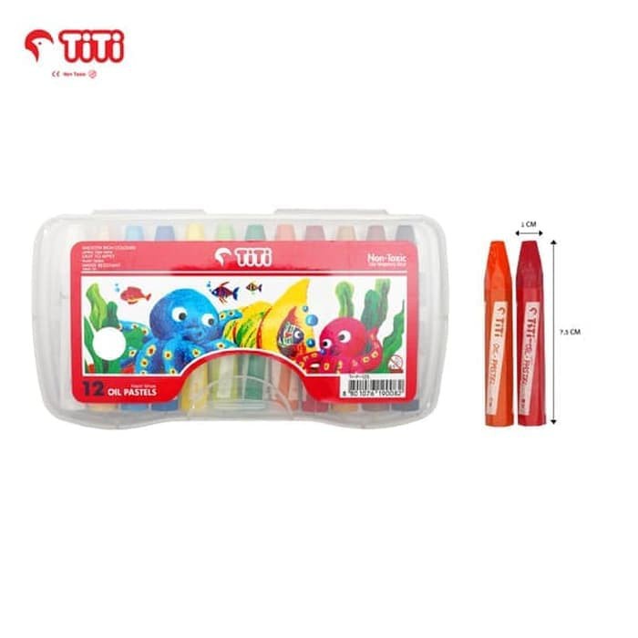 Crayon Titi / Oil Patel TITI Isi 12 Warna