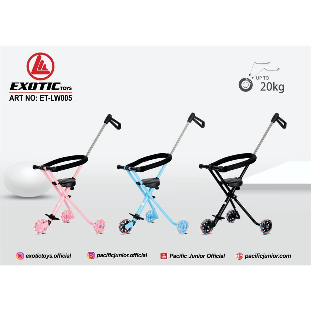 Stroller Anak PMB Ezzy LW 005 Micro Trike Smart Trike Exotic Sepeda Anak Roda 3 Kereta Dorong Bayi