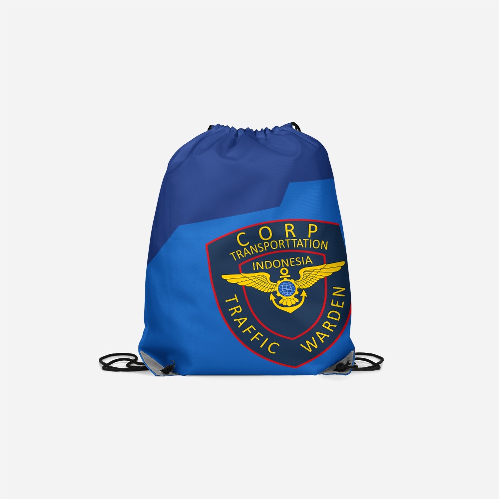 Tinishop - Tas Serut Motif Dishub | String Bag Dishub FullPrint