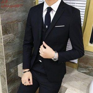 SETELAN JAS HITAM PRIA PREMIUM SEMI FORMAL SLIMFIT 5IN1 - NEW MAXLEON BLACK LIST KOREA STYLE