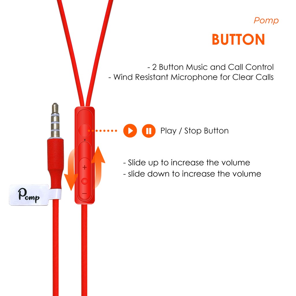 Headset Earphone  JETE Pomp - Garansi 2 Tahun