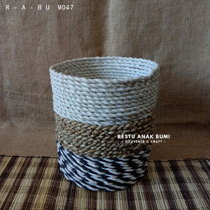 

Promo (M047) Loli Mini Loreng M d.16cm|Room Decoration|Cover Pot|Laundry|Keranjang|Wadah|Basket|Vas