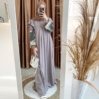 MERA MAXI jual  gamis  busui tebal  berkualitas bahan kaos  