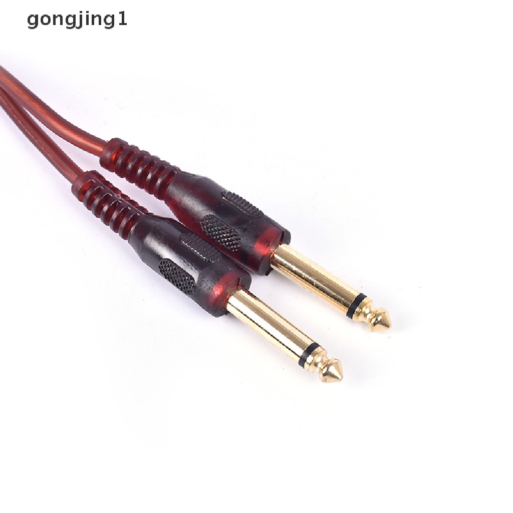 Kabel Audio Mixer Dual RCA Male to Dual 6.35mm 1 / 4 inch Panjang 1.5M