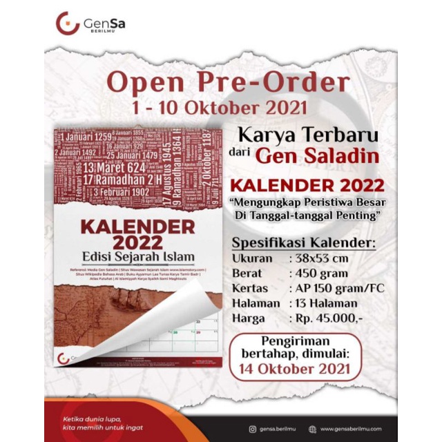 

Ready : Kalender 2022 Edisi Sejarah Islam