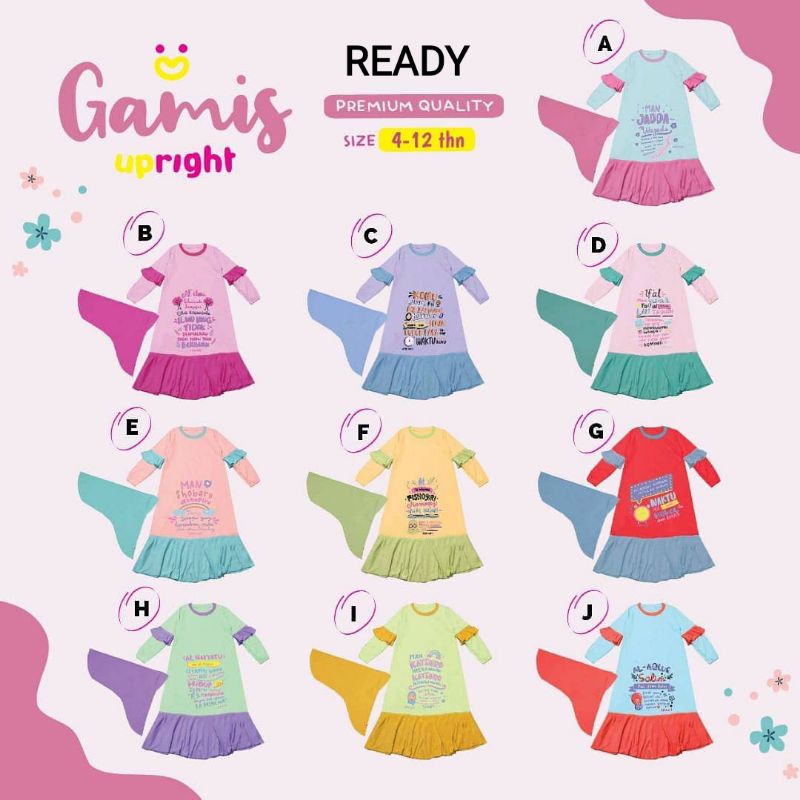 Gamis Anak Set UpRight