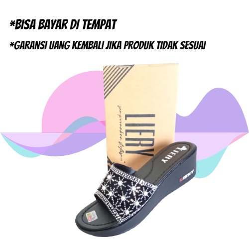 SANDAL WANITA WEDGES CALBI HAK 5CM MODEL TERBARU-1