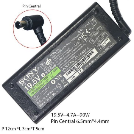 Adaptor Charger Casan Sony VAIO 19.5V - 4.7A (6.5x4.4MM ) Original