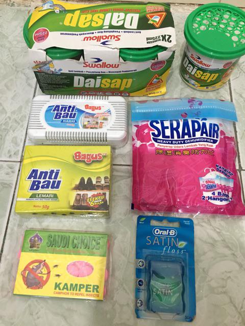 Bagus Serapair Gantungan Lemari Serap Air Pink Anti Lembab Penghilang Bau 4pcs