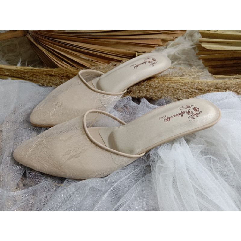 sepatu sexy cream sepatu wedding wanita cantik sepatu wanita