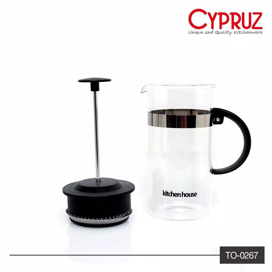 CYPRUZ TO 0267 - Coffee Plunger French Press - Pembuat Kopi 350 ml