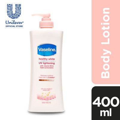 VASELINE HEALTHY BRIGHT UV EXTRA BRIGHTENING LOTION 400ML