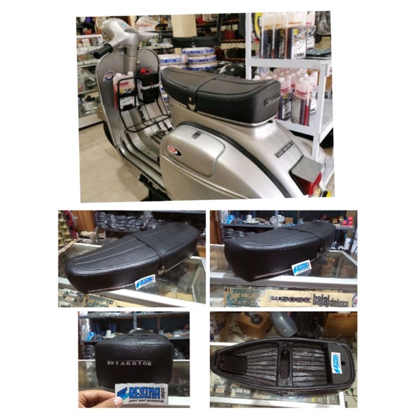 Jok Piaggio Vespa model cafereser RV1 italy kualitas bagus dan presisi