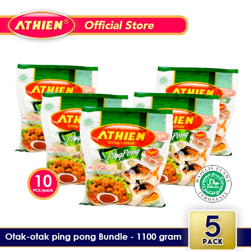 

Athien - BUNDLE Otak-Otak Pingpong - Isi 5 pack / 1100 gram