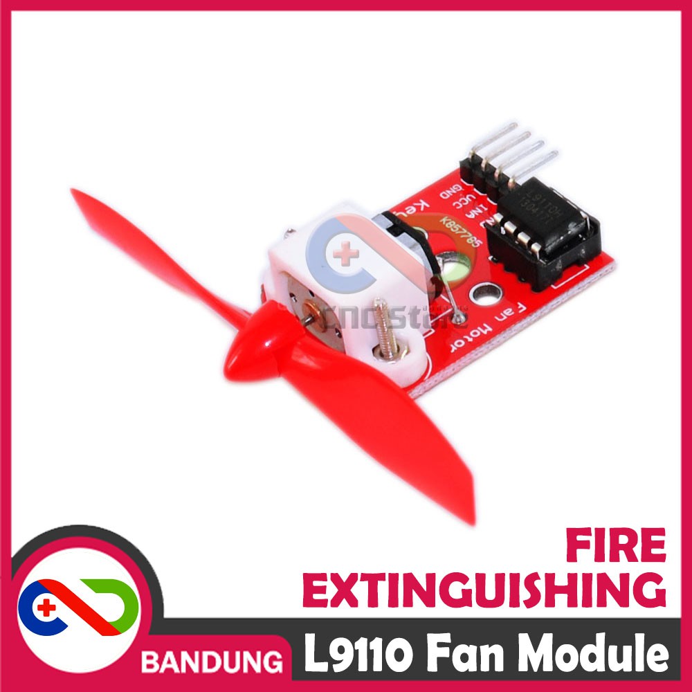 L9110 FAN 5V MODULE XD67 FOR FIRE EXTINGUISHING ROBOT KIPAS PEMADAM API ARDUINO FIGHTING FLAME KIT