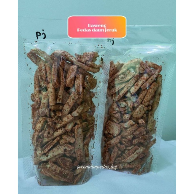 BASRENG (BASO GORENG) pedas gurih renyah kemasan 100 gram-Pedas daun jeruk