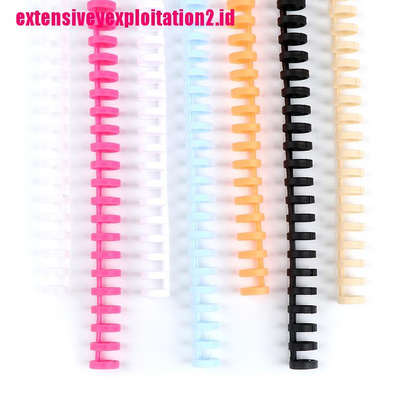 &lt; E2id &amp; &gt; Ring Binder Spiral 30 Lubang Bahan Plastik Untuk Kertas A4 A5 A6