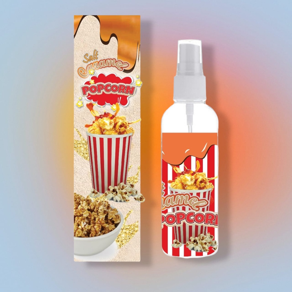 Kanzo - [BPOM] Parfum Body Mist Popcorn 100ml Premium / Body Mist Popcorn Caramel 100ml / Body Mist Popcorn 100ml