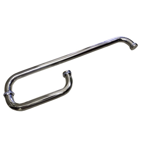 PER SET Pull Handle Stainless Handel Gagang Pintu Kaca Bulat Dorong Tarik 53cm/ GG KUNCI PINTU KACA/HANDLE PEGANGAN GAGANG BERKUALITAS