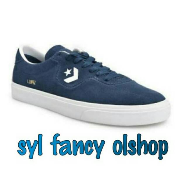 Sepatu Converse Louie Lopez Pro - Ox Navy Blue CON165273C Original BNIB