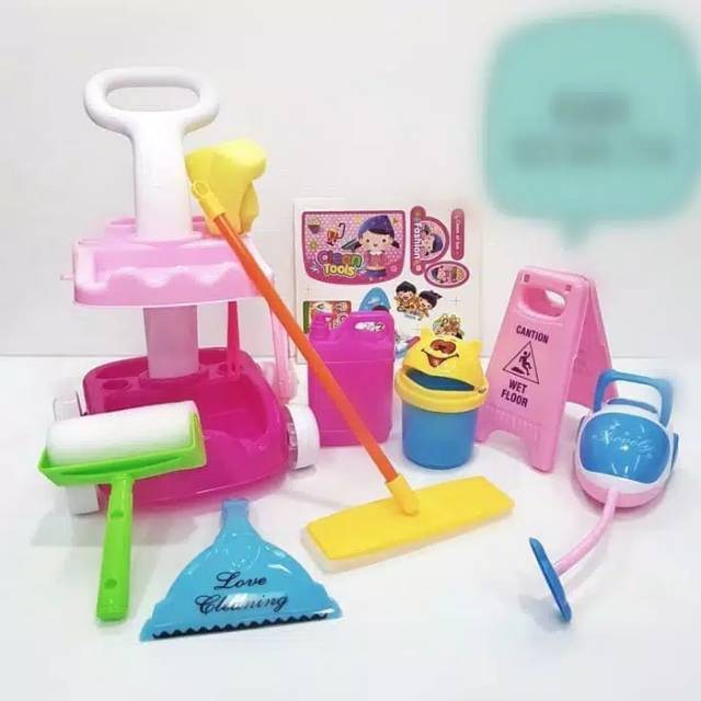 MAINAN CLEANING CAR SET SAPU SAPUAN LITTLE HELPER NO.666-86