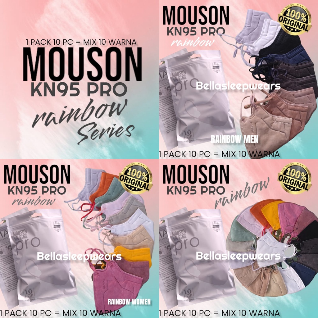 PRO KN95 MOUSON 5PLY - MASKER KN95 NEW KOREA DESIGN MOUSON PRO 5PLY ( LIKE AER )