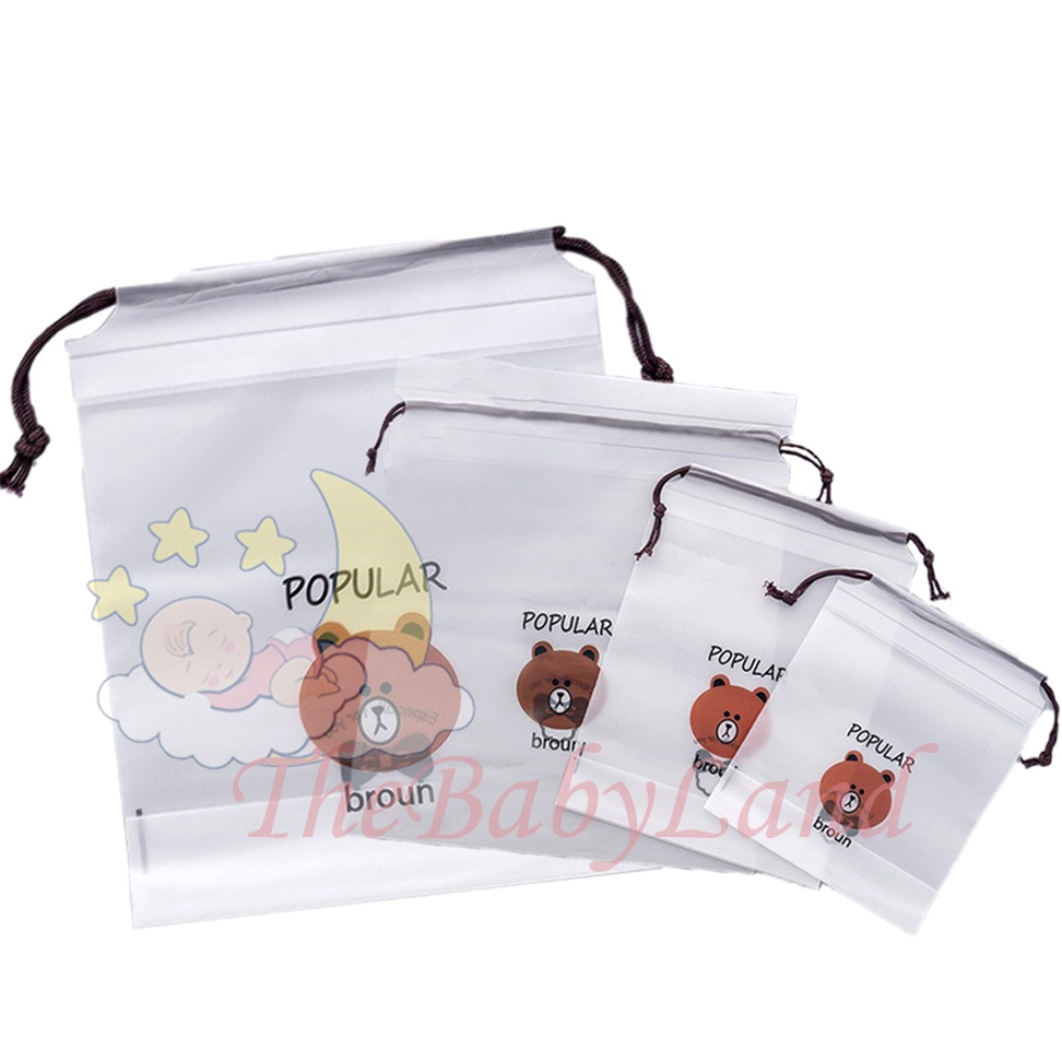 [1KG 59PCS] Babyland  Travel Pouch Organizer Bag Serbaguna / Tempat Penyimpanan Alat Make Up / Tas Serut Kosmetik