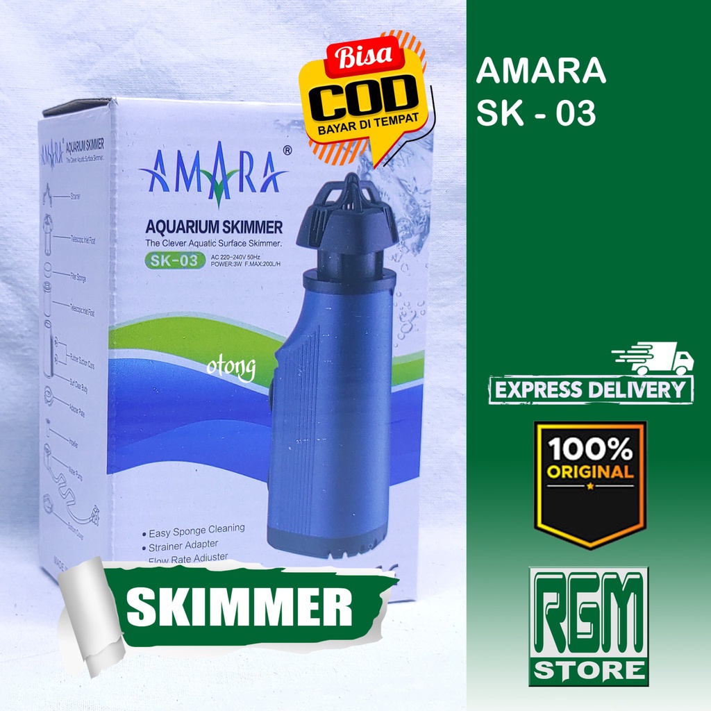 AMARA SURFACE SKIMMER SK 03 SK03 PROTEIN SKIMER AQUARIUM AQUASCAPE