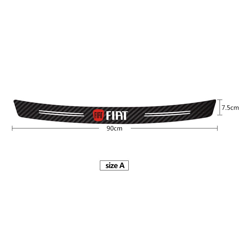 Pelindung Bumper Belakang Bagasi Ekor Mobil Stiker Serat Karbon Untuk FIAT JUNTO Stilo Punto Argo Bravo Palio 500toro Ducato
