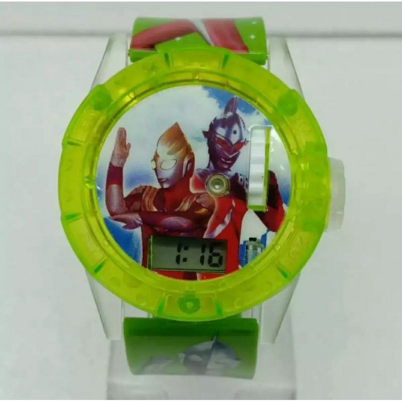 Jam Anak Jam Tangan anak melody laser Jam Tangan anak karakter Ultramen