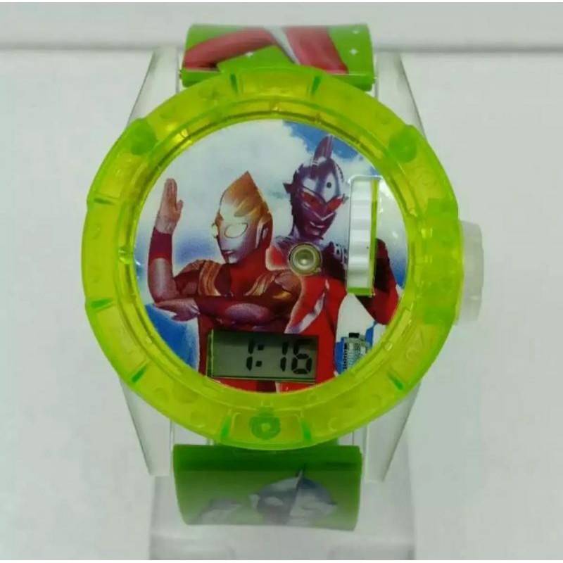 Jam Anak Jam Tangan anak melody laser Jam Tangan anak karakter Ultramen