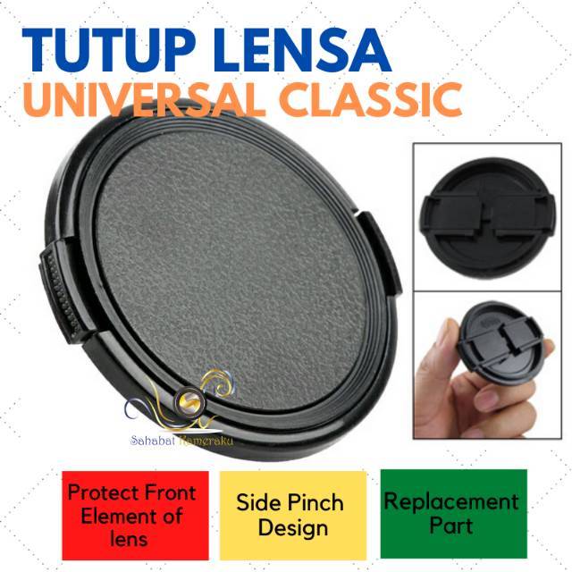 Front Lens Cap / Tutup Lensa Universal (model clasic Vintage) 37mm 39mm 40.5mm 43mm 46mm 49mm 55mm 6