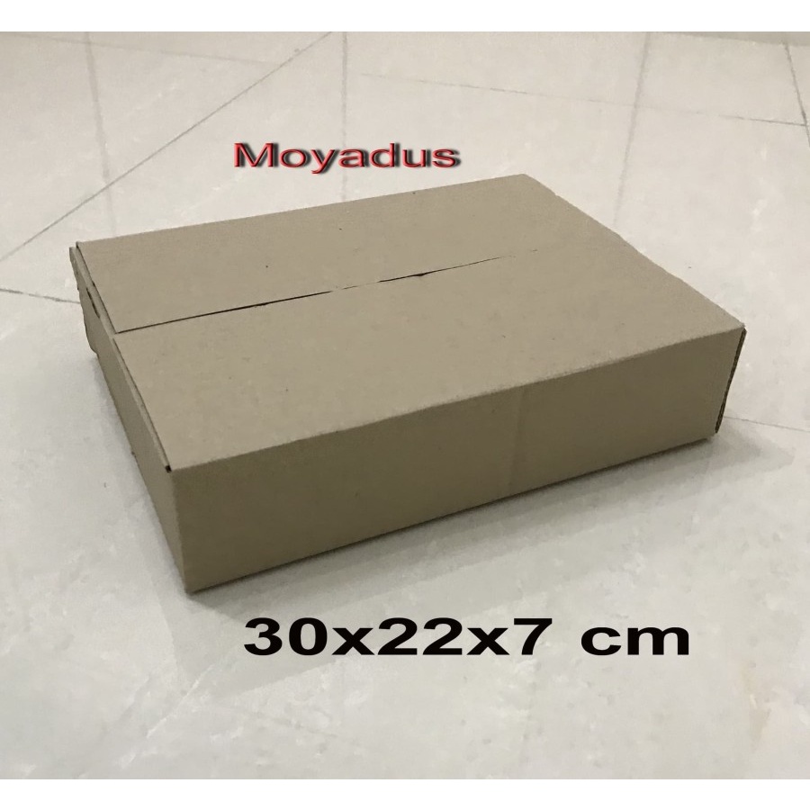 

kardus/karton/box uk. 30x22x7 cm untuk packing, singelwall polos
