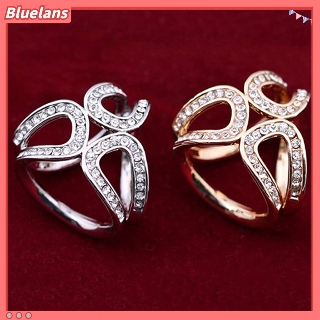 Bluelans Scarf Buckle Clip Simple Easy Matching Alloy Three-ring Rhinestone Shawl Holder Travel