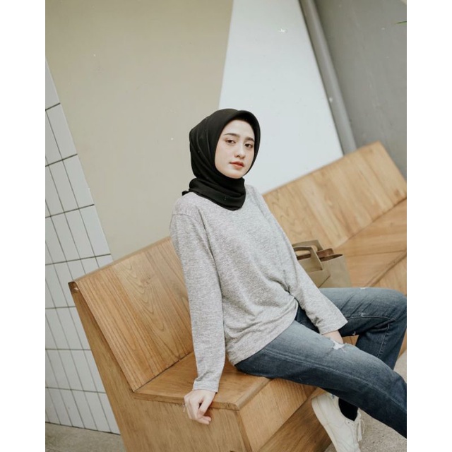 B A S I C TOPS | KAOS KNIT RIB WAFFLE TEBAL UNISEX FIT TO L