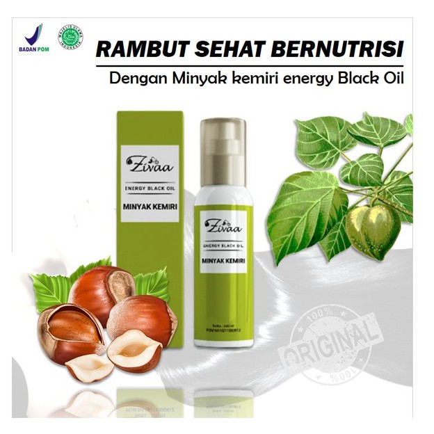 Minyak Saripati Kemiri - Obat Penumbuh Penyubur Penghitam Rambut Bayi