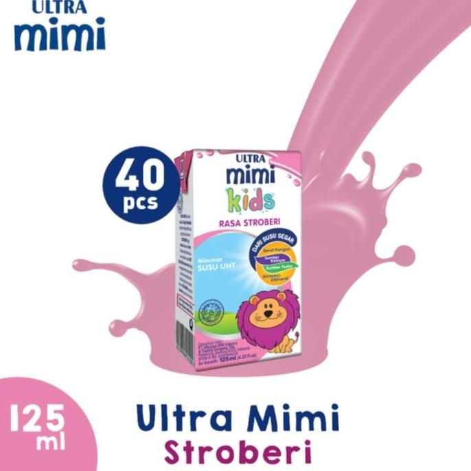 

BAYAR COD Ultra Mimi Kids Stroberi 125 Ml X 40 PSC