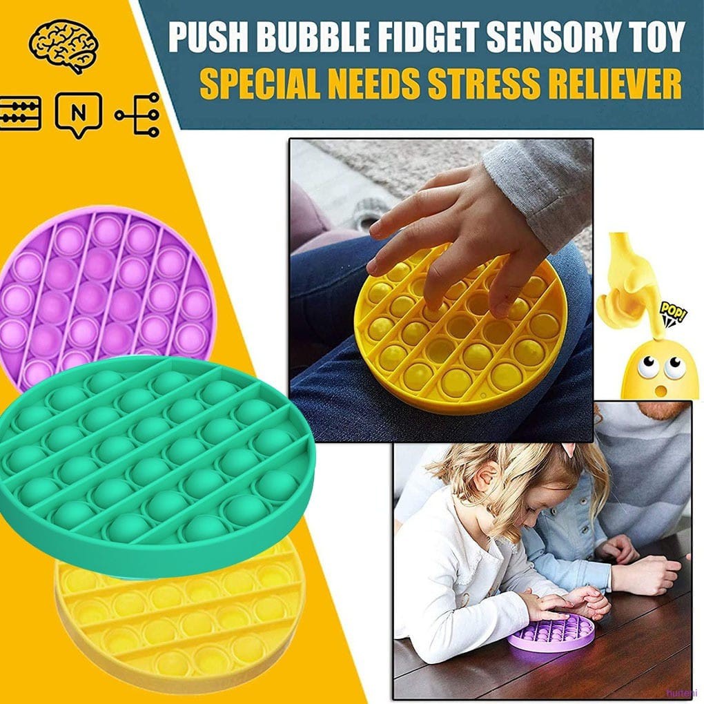 Mainan Anak Push Bubble Sensory Fidget Toy Stress Anti-Anxiety Board Toys Octagonal