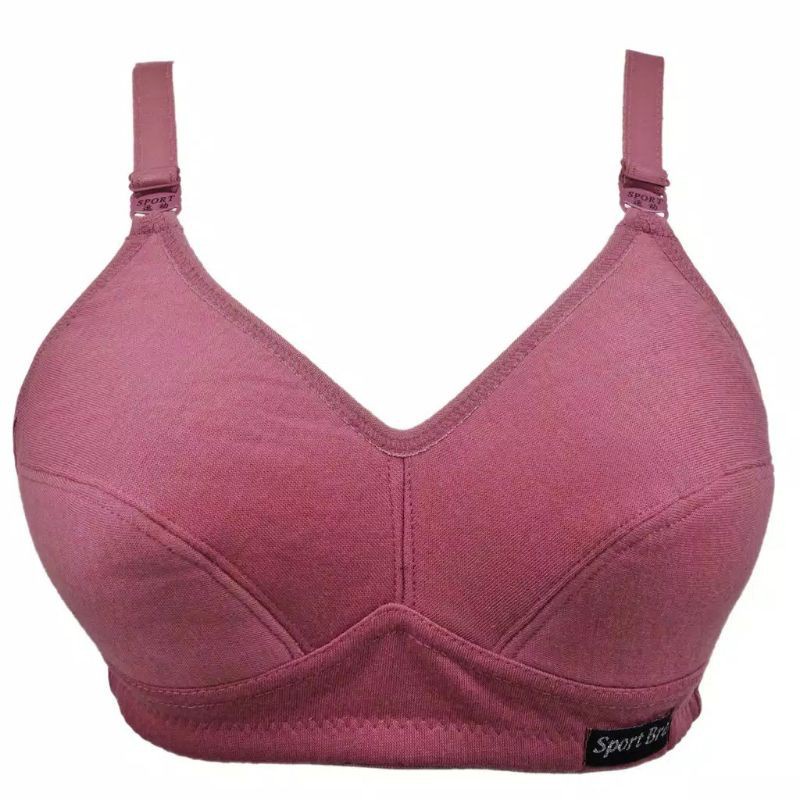 BH Jumbo Shahnaz 44 46 KANCING TIGA Polos 6808 | Sport Bra Sahnaz Kait 3 Wanita Dewasa | Sguna Tanpa Busa Tanpa Kawat