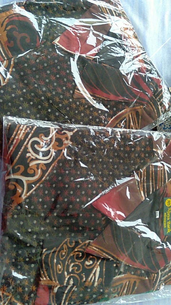Batik Pria Deniswara 2 Panjang Full Furing Katun Halus Sragenan Size M-xxl Asli Solo