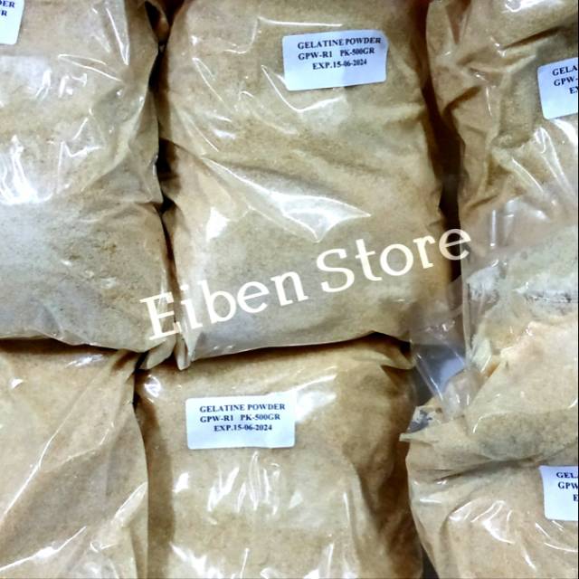 

Gelatine Bubuk / Gelatine Powder Bloom 180 pk-500gr
