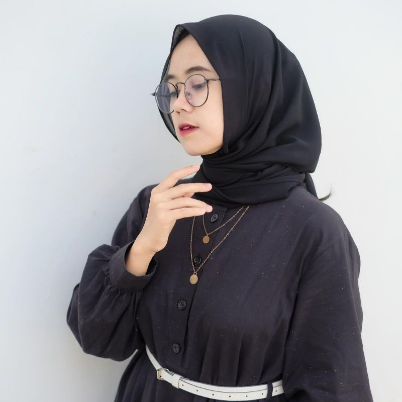 Kalung Rantai Wanita 2 layer Gold Emas Asesoris Ootd Kalung Hijab Kekinian