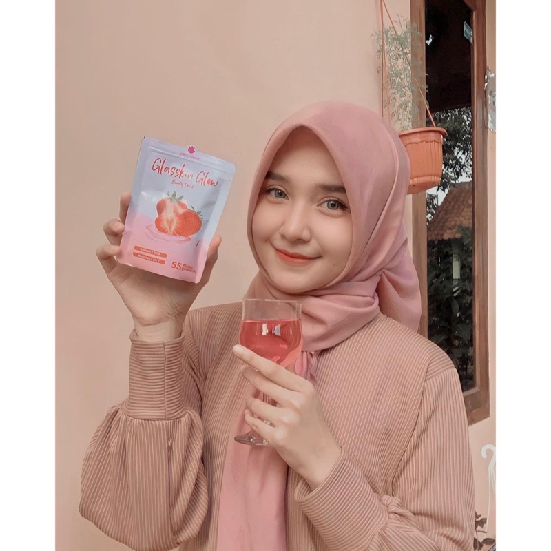 GLASSKIN GLOW DRINK COLLAGEN PEMUTIH BADAN/COLLAGEN DRINK BY DINZ BEAUTY