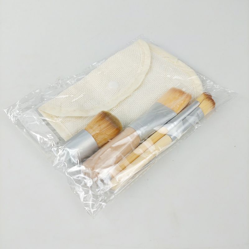 kuas make up brush kayu 4set