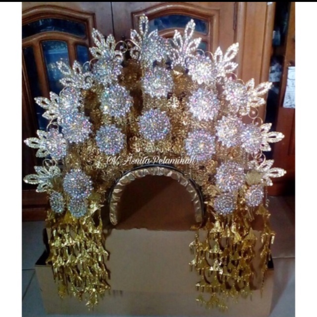 suntiang karang mini mahkota pengantin padang